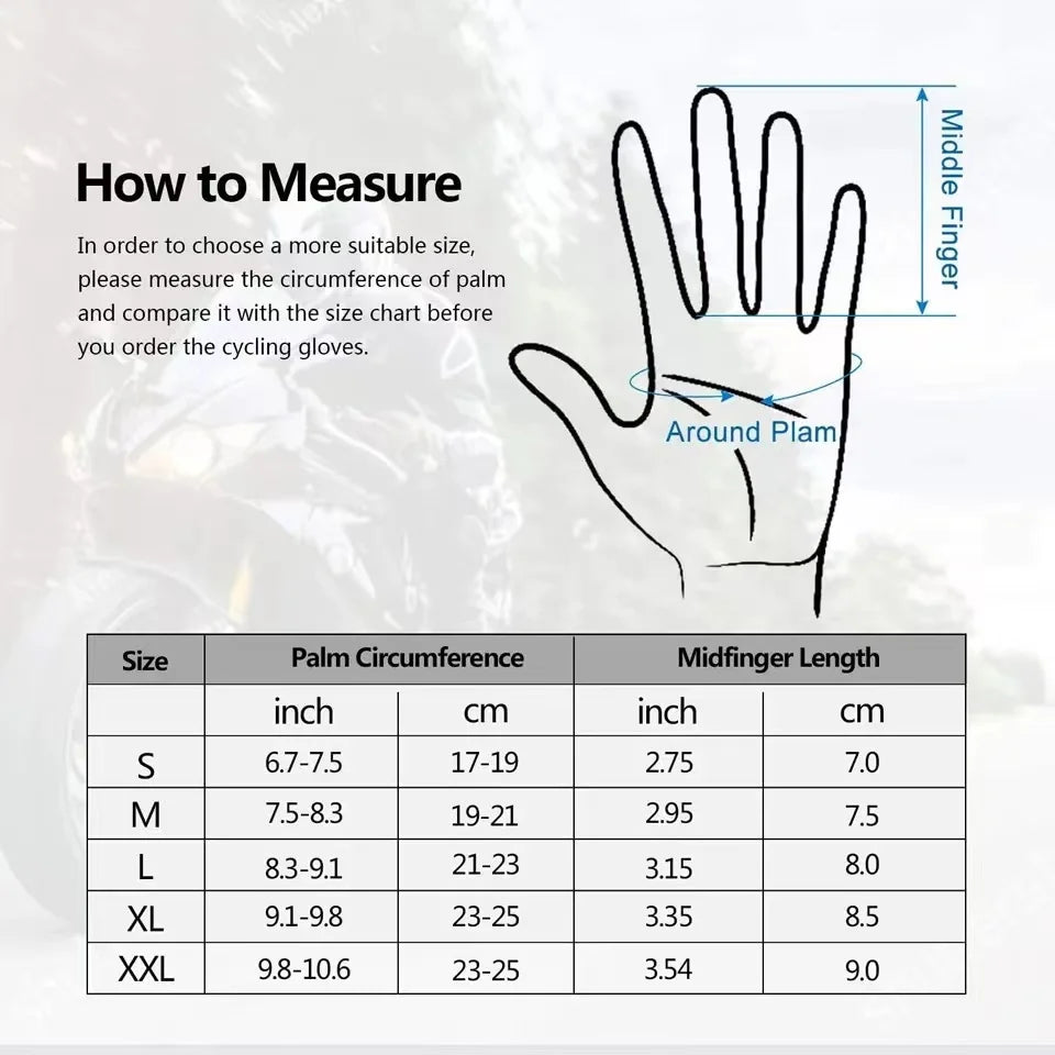 Motorcycle Gloves Men Breathable Motorcycle Full Finger Guantes Motocross Motorbike
